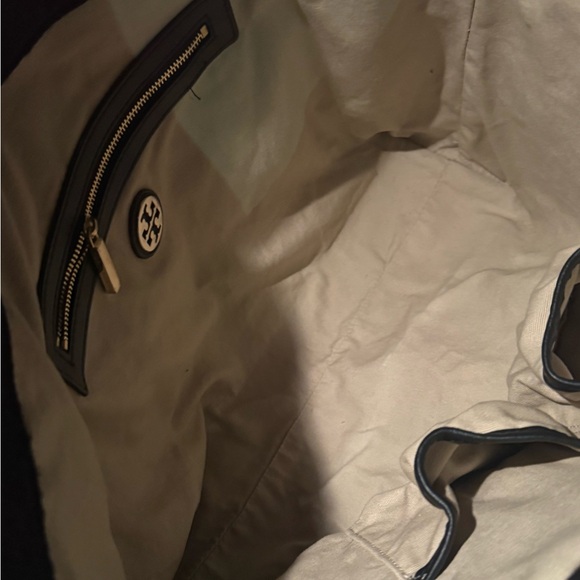 ‼️Final price‼️Tory Burch Dark Gray Ella Felt Wool Tote - Picture 3 of 8